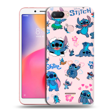 Силиконовый чехол на Xiaomi RedMi 6 с принтом Лило и Стич Силиконовый чехол на Xiaomi RedMi 6 с принтом Лило и Стич