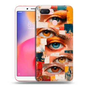 Силиконовый чехол на Xiaomi RedMi 6 с принтом Модный принт