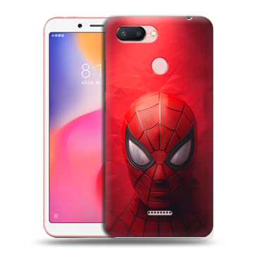 Силиконовый чехол на Xiaomi RedMi 6 с принтом Spiderman Человек паук Силиконовый чехол на Xiaomi RedMi 6 с принтом Spiderman Человек паук