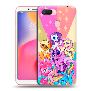 Силиконовый чехол на Xiaomi RedMi 6 с принтом My little pony Дружба чудо Силиконовый чехол на Xiaomi RedMi 6 с принтом My little pony Дружба чудо