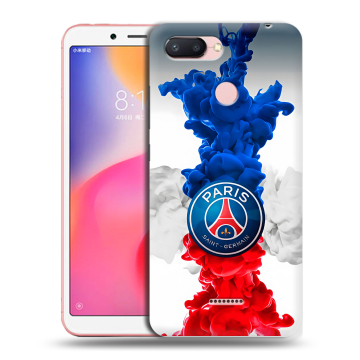 Силиконовый чехол на Xiaomi RedMi 6 с принтом PSG ПСЖ Силиконовый чехол на Xiaomi RedMi 6 с принтом PSG ПСЖ