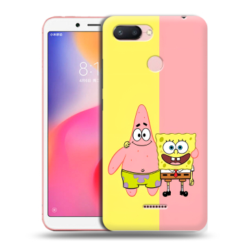 Силиконовый чехол на Xiaomi RedMi 6 с принтом Спанч боб Спанчбоб Силиконовый чехол на Xiaomi RedMi 6 с принтом Спанч боб Спанчбоб