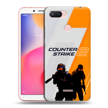Силиконовый чехол на Xiaomi RedMi 6 с принтом Counter Strike Силиконовый чехол на Xiaomi RedMi 6 с принтом Counter Strike
