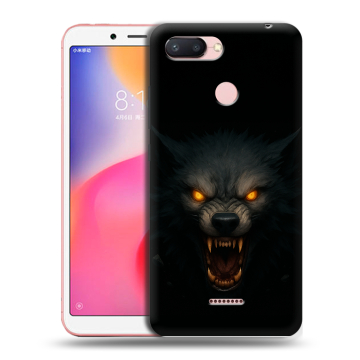 Силиконовый чехол на Xiaomi RedMi 6 с принтом Волк Силиконовый чехол на Xiaomi RedMi 6 с принтом Волк