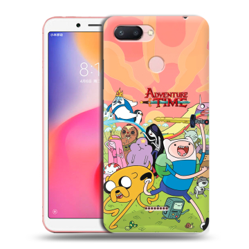 Силиконовый чехол на Xiaomi RedMi 6 с принтом Adventure time Время приключений Силиконовый чехол на Xiaomi RedMi 6 с принтом Adventure time Время приключений