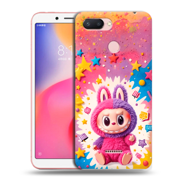 Силиконовый чехол на Xiaomi RedMi 6 с принтом Labubu Лабубу Силиконовый чехол на Xiaomi RedMi 6 с принтом Labubu Лабубу