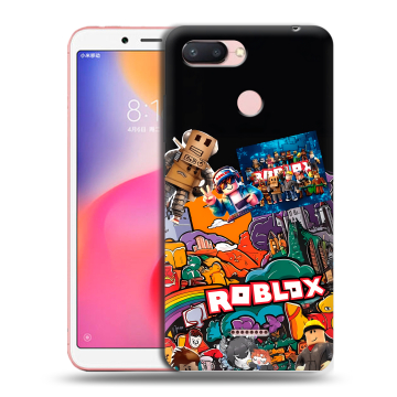Силиконовый чехол на Xiaomi RedMi 6 с принтом Roblox Роблокс Силиконовый чехол на Xiaomi RedMi 6 с принтом Roblox Роблокс