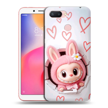 Силиконовый чехол на Xiaomi RedMi 6 с принтом Labubu Лабубу Силиконовый чехол на Xiaomi RedMi 6 с принтом Labubu Лабубу