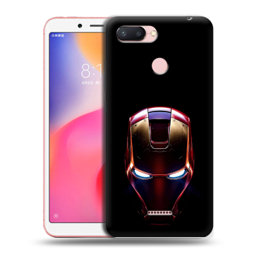 Силиконовый чехол на Xiaomi RedMi 6 с принтом IronMan Железный человек Силиконовый чехол на Xiaomi RedMi 6 с принтом IronMan Железный человек