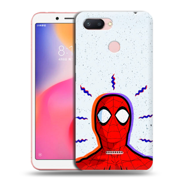Силиконовый чехол на Xiaomi RedMi 6 с принтом Spiderman Человек паук Силиконовый чехол на Xiaomi RedMi 6 с принтом Spiderman Человек паук