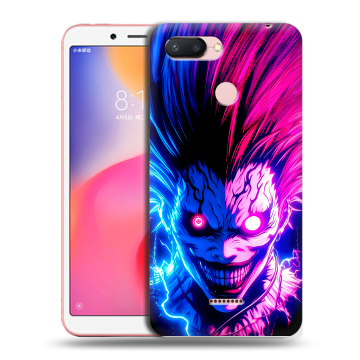 Силиконовый чехол на Xiaomi RedMi 6 с принтом Death note Тетрадь смерти Силиконовый чехол на Xiaomi RedMi 6 с принтом Death note Тетрадь смерти