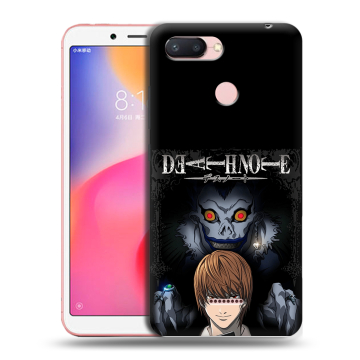 Силиконовый чехол на Xiaomi RedMi 6 с принтом Death note Тетрадь смерти Силиконовый чехол на Xiaomi RedMi 6 с принтом Death note Тетрадь смерти
