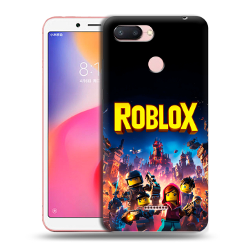 Силиконовый чехол на Xiaomi RedMi 6 с принтом Roblox Роблокс Силиконовый чехол на Xiaomi RedMi 6 с принтом Roblox Роблокс