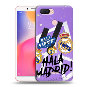 Силиконовый чехол на Xiaomi RedMi 6 с принтом Real Madrid Реал Мадрид Силиконовый чехол на Xiaomi RedMi 6 с принтом Real Madrid Реал Мадрид