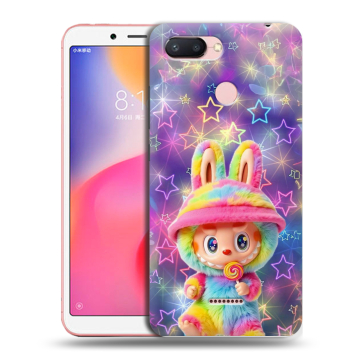 Силиконовый чехол на Xiaomi RedMi 6 с принтом Labubu Лабубу Силиконовый чехол на Xiaomi RedMi 6 с принтом Labubu Лабубу