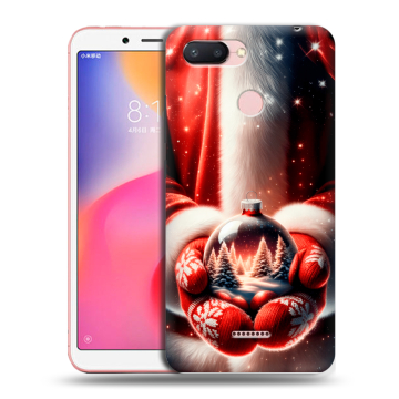 Силиконовый чехол на Xiaomi RedMi 6 с принтом Новый год Силиконовый чехол на Xiaomi RedMi 6 с принтом Новый год