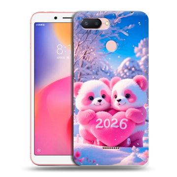 Силиконовый чехол на Xiaomi RedMi 6 с принтом Новый год Силиконовый чехол на Xiaomi RedMi 6 с принтом Новый год