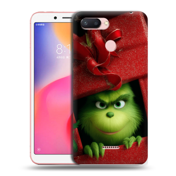 Силиконовый чехол на Xiaomi RedMi 6 с принтом Новый год Силиконовый чехол на Xiaomi RedMi 6 с принтом Новый год