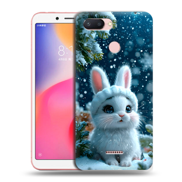 Силиконовый чехол на Xiaomi RedMi 6 с принтом Новый год Силиконовый чехол на Xiaomi RedMi 6 с принтом Новый год