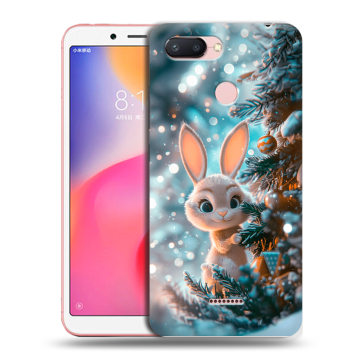 Силиконовый чехол на Xiaomi RedMi 6 с принтом Новый год Силиконовый чехол на Xiaomi RedMi 6 с принтом Новый год