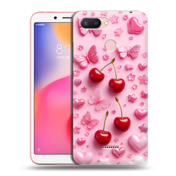 Силиконовый чехол на Xiaomi RedMi 6 с принтом для девочек Силиконовый чехол на Xiaomi RedMi 6 с принтом для девочек