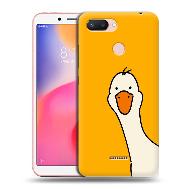 Пластиковый чехол на Xiaomi RedMi 6 с принтом Утка Пластиковый чехол на Xiaomi RedMi 6 с принтом Утка