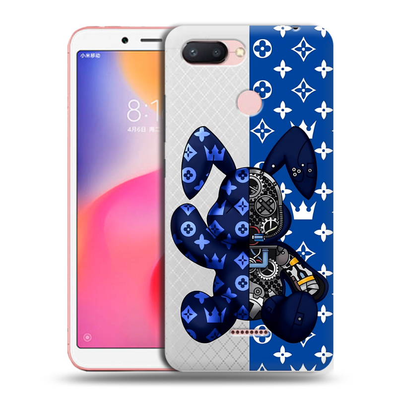 Силиконовый чехол на Xiaomi RedMi 6 с принтом Луи робот Силиконовый чехол на Xiaomi RedMi 6 с принтом Луи робот