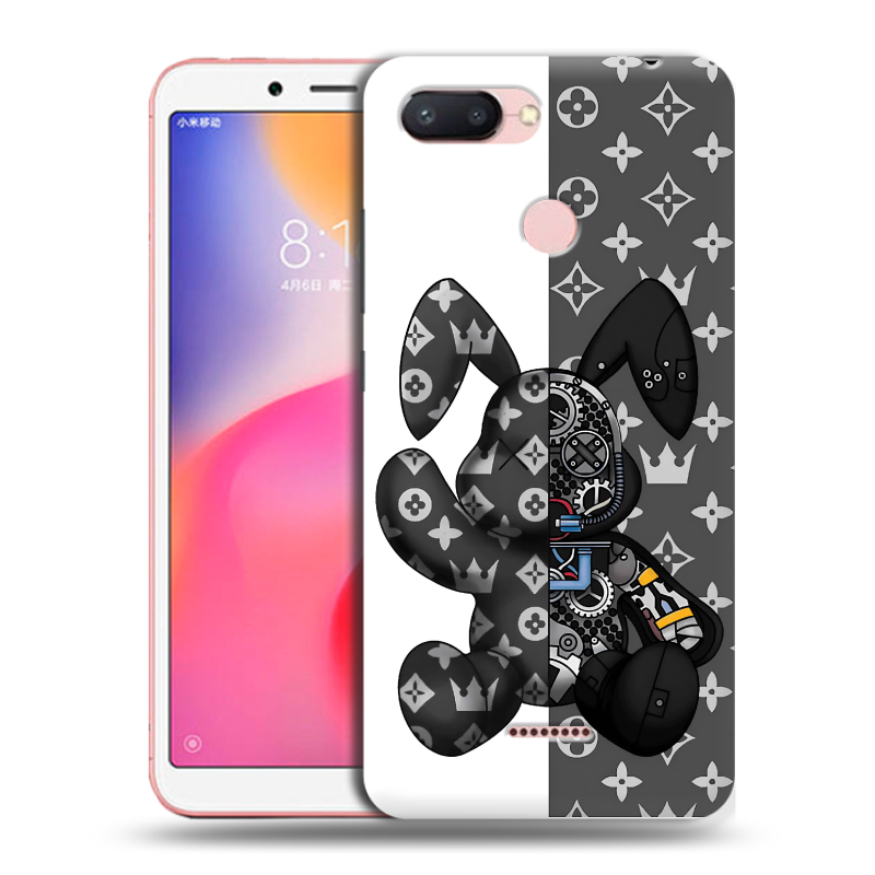 Пластиковый чехол на Xiaomi RedMi 6 с принтом Луи робот Пластиковый чехол на Xiaomi RedMi 6 с принтом Луи робот
