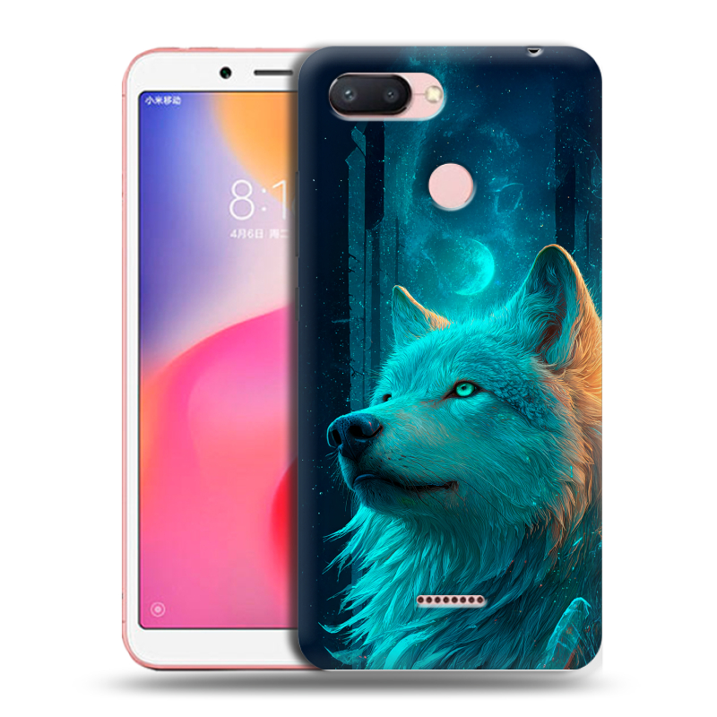 Силиконовый чехол на Xiaomi RedMi 6 с принтом бабочки саккура Силиконовый чехол на Xiaomi RedMi 6 с принтом бабочки саккура