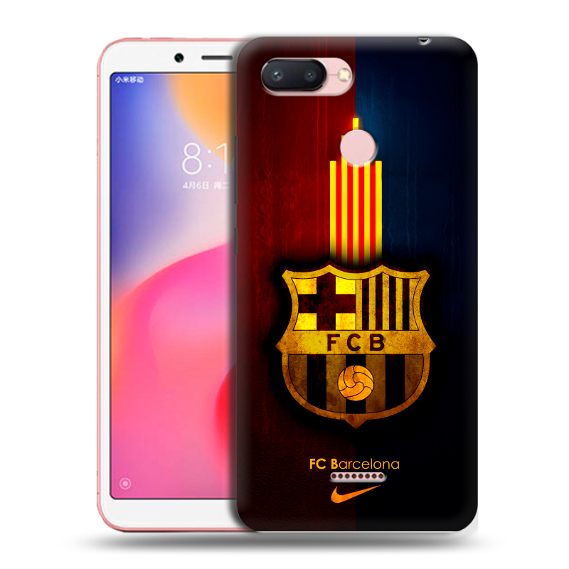 Пластиковый чехол на Xiaomi RedMi 6 с принтом Барселона Barcelona Пластиковый чехол на Xiaomi RedMi 6 с принтом Барселона Barcelona