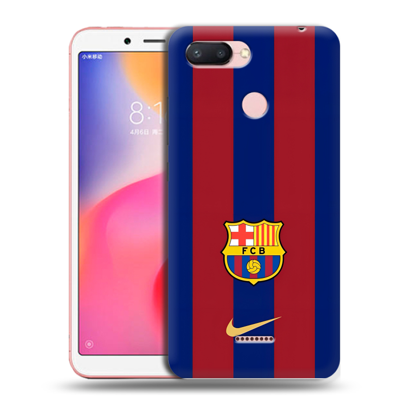 Силиконовый противоударный чехол на Xiaomi RedMi 6 с принтом Барселона Barcelona Силиконовый противоударный чехол на Xiaomi RedMi 6 с принтом Барселона Barcelona