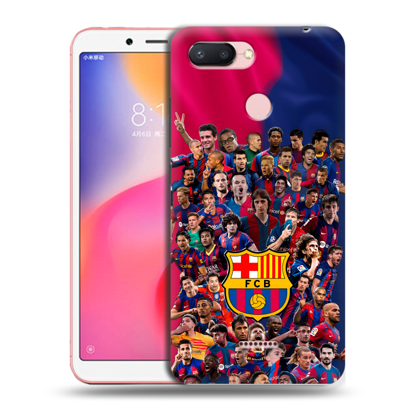 Силиконовый чехол на Xiaomi RedMi 6 с принтом Барселона Barcelona Силиконовый чехол на Xiaomi RedMi 6 с принтом Барселона Barcelona