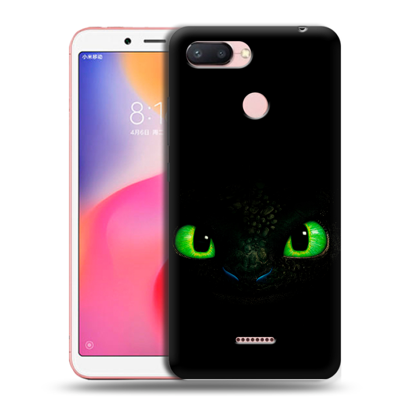 Пластиковый чехол на Xiaomi RedMi 6 с принтом Как приручить дракона Пластиковый чехол на Xiaomi RedMi 6 с принтом Как приручить дракона