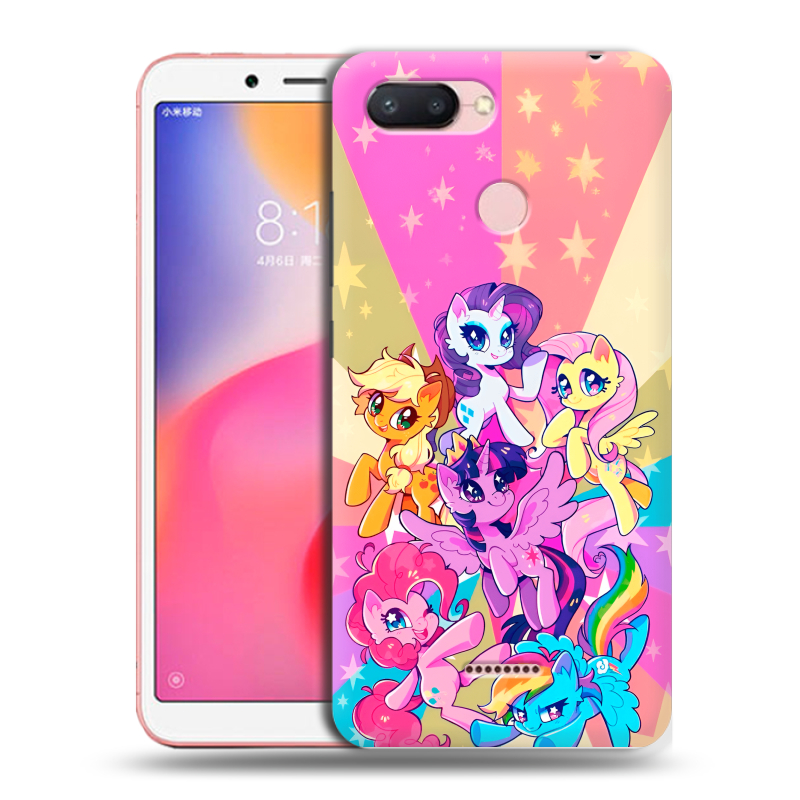 Пластиковый чехол на Xiaomi RedMi 6 с принтом My little pony Дружба чудо Пластиковый чехол на Xiaomi RedMi 6 с принтом My little pony Дружба чудо