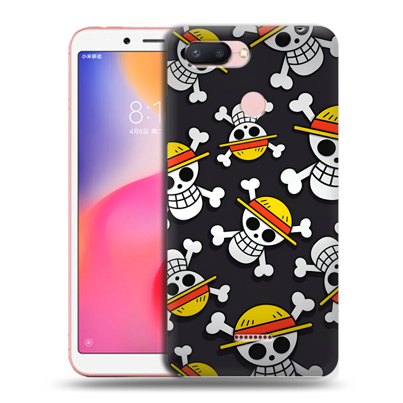 Силиконовый чехол на Xiaomi RedMi 6 с принтом One Piece Ван Пис Силиконовый чехол на Xiaomi RedMi 6 с принтом One Piece Ван Пис