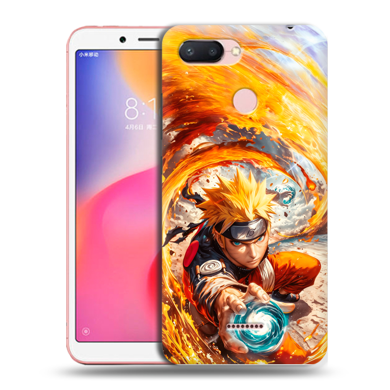 Силиконовый чехол на Xiaomi RedMi 6 с принтом Аниме Наруто Naruto Силиконовый чехол на Xiaomi RedMi 6 с принтом Аниме Наруто Naruto