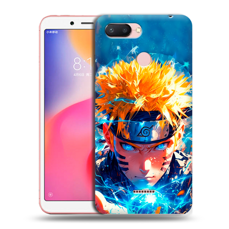 Силиконовый чехол на Xiaomi RedMi 6 с принтом Аниме Наруто Naruto Силиконовый чехол на Xiaomi RedMi 6 с принтом Аниме Наруто Naruto