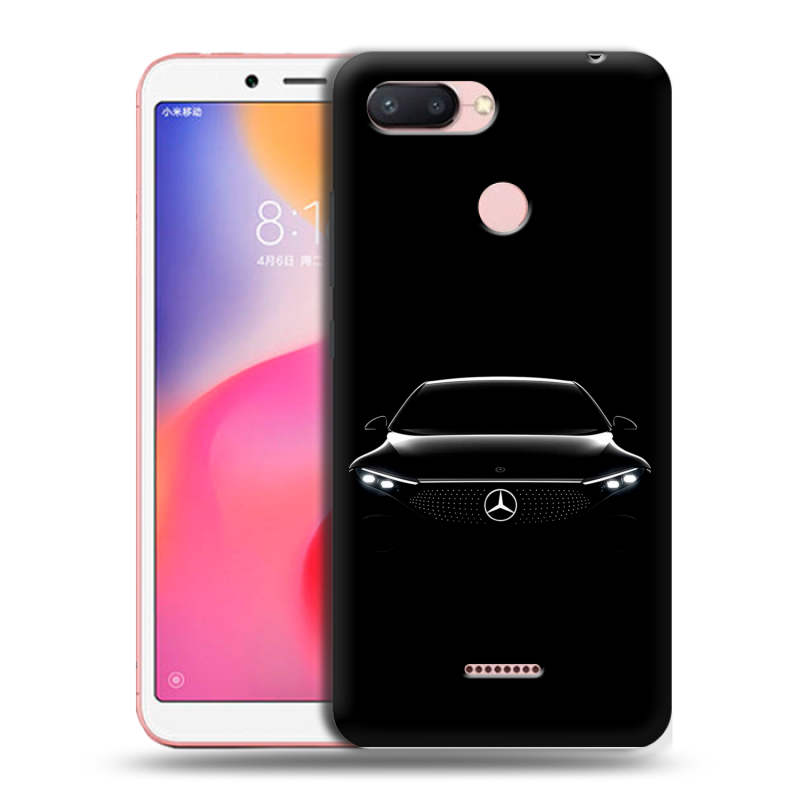 Силиконовый чехол на Xiaomi RedMi 6 с принтом Mercedes Мерседес Силиконовый чехол на Xiaomi RedMi 6 с принтом Mercedes Мерседес