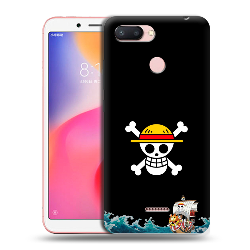 Силиконовый чехол на Xiaomi RedMi 6 с принтом One Piece Ван Пис Силиконовый чехол на Xiaomi RedMi 6 с принтом One Piece Ван Пис