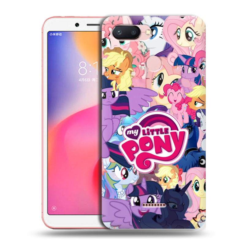 Пластиковый чехол на Xiaomi RedMi 6 с принтом My little pony Дружба чудо Пластиковый чехол на Xiaomi RedMi 6 с принтом My little pony Дружба чудо
