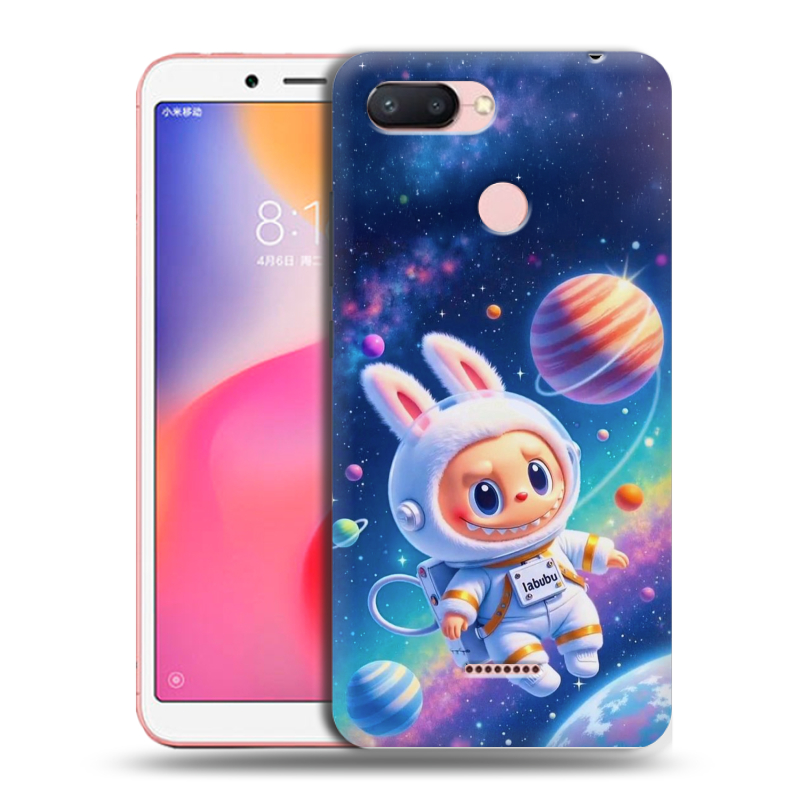 Силиконовый чехол на Xiaomi RedMi 6 с принтом Labubu Лабубу Силиконовый чехол на Xiaomi RedMi 6 с принтом Labubu Лабубу