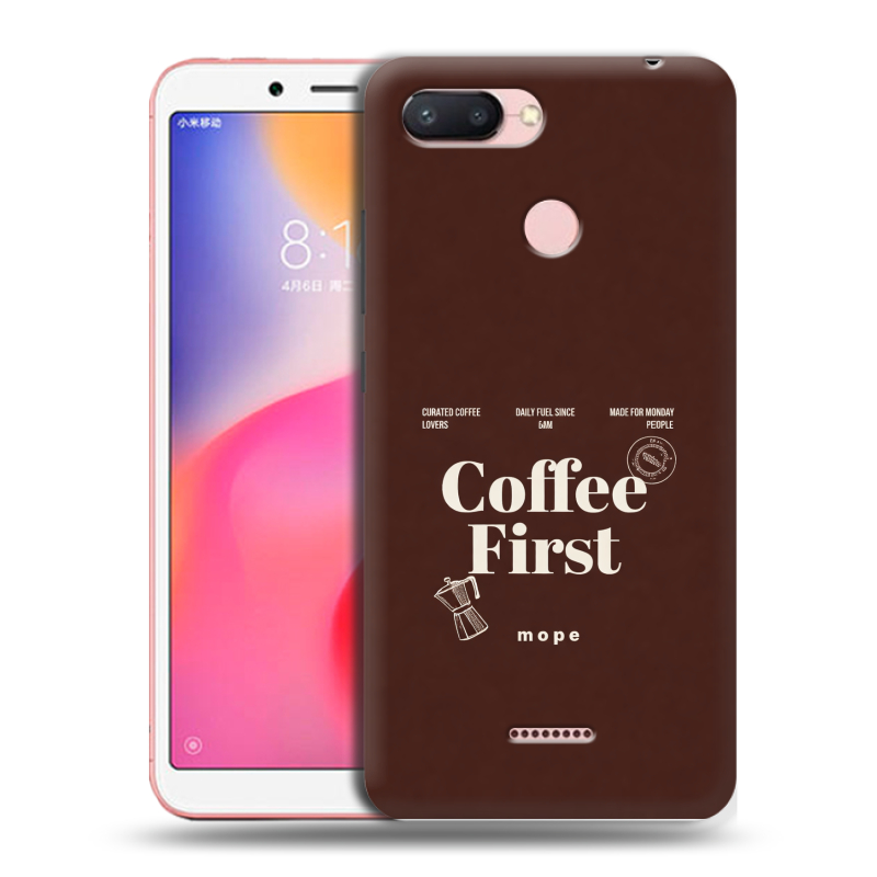 Пластиковый чехол на Xiaomi RedMi 6 с принтом женский Пластиковый чехол на Xiaomi RedMi 6 с принтом женский
