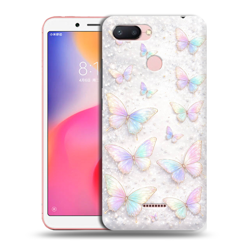 Пластиковый чехол на Xiaomi RedMi 6 с принтом женский Пластиковый чехол на Xiaomi RedMi 6 с принтом женский