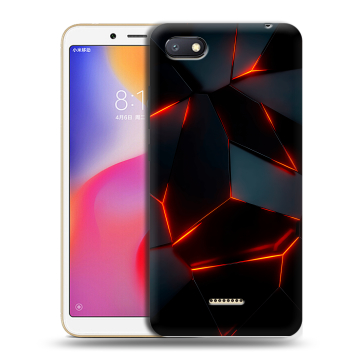 Силиконовый противоударный чехол на Xiaomi RedMi 6A с принтом Яркие абстракции Силиконовый противоударный чехол на Xiaomi RedMi 6A с принтом Яркие абстракции