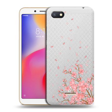 Силиконовый противоударный чехол на Xiaomi RedMi 6A с принтом Ветка сакуры Силиконовый противоударный чехол на Xiaomi RedMi 6A с принтом Ветка сакуры