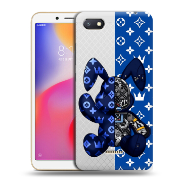 Силиконовый противоударный чехол на Xiaomi RedMi 6A с принтом Луи робот Силиконовый противоударный чехол на Xiaomi RedMi 6A с принтом Луи робот