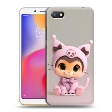 Силиконовый противоударный чехол на Xiaomi RedMi 6A с принтом Куроми Kuromi Силиконовый противоударный чехол на Xiaomi RedMi 6A с принтом Куроми Kuromi