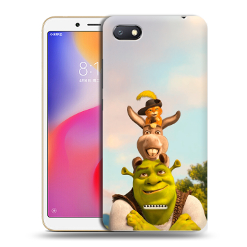 Силиконовый противоударный чехол на Xiaomi RedMi 6A с принтом Шрек Shrek Силиконовый противоударный чехол на Xiaomi RedMi 6A с принтом Шрек Shrek
