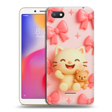 Силиконовый противоударный чехол на Xiaomi RedMi 6A с принтом для девочек Силиконовый противоударный чехол на Xiaomi RedMi 6A с принтом для девочек