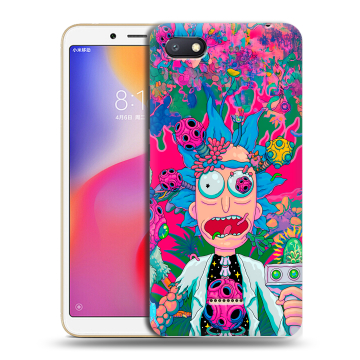 Силиконовый противоударный чехол на Xiaomi RedMi 6A с принтом Рик и Морти Rick Morty Силиконовый противоударный чехол на Xiaomi RedMi 6A с принтом Рик и Морти Rick Morty
